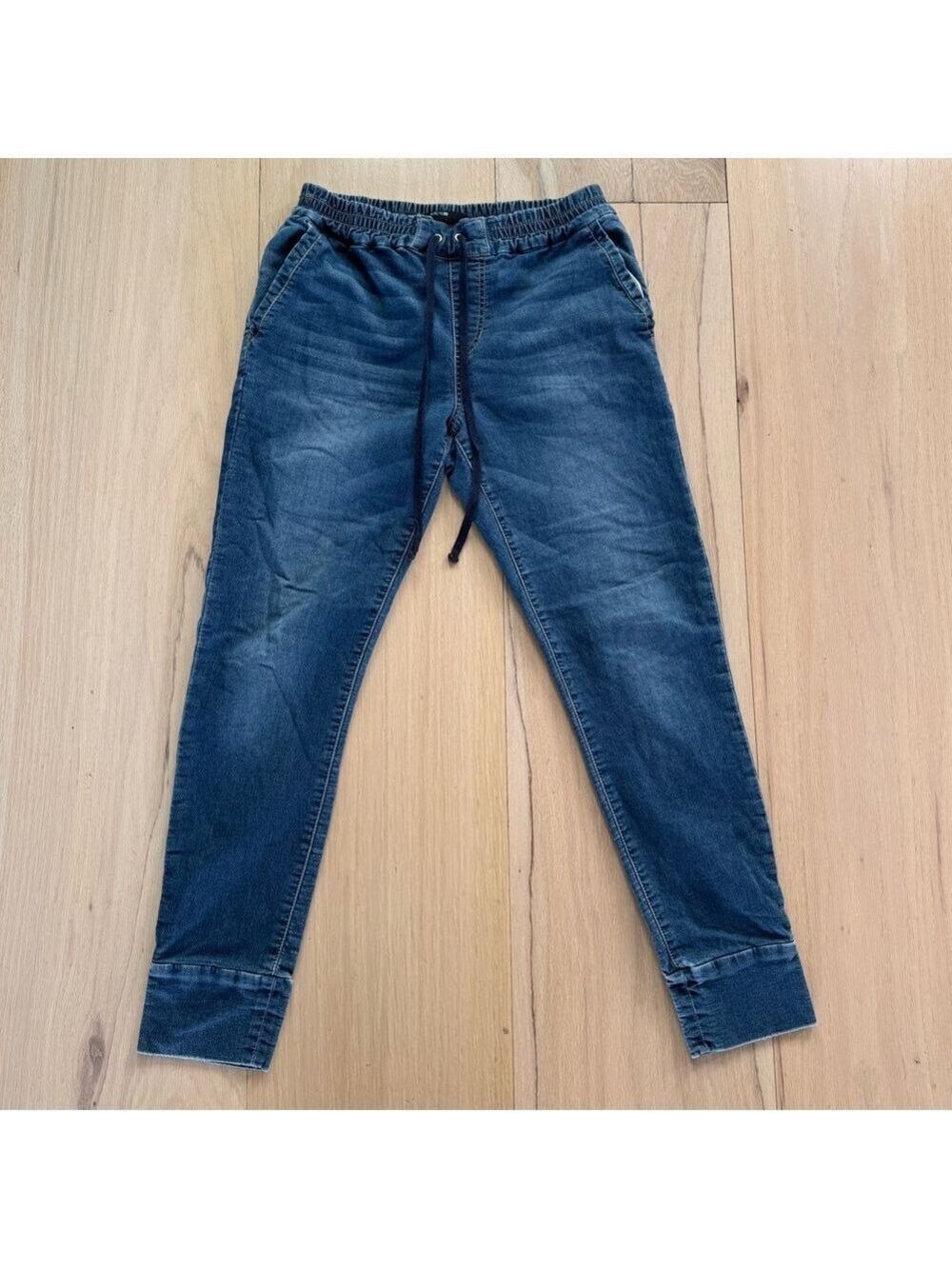 Joe’s Jeans Denim Joggers With Drawstring Dark Wash Size Small